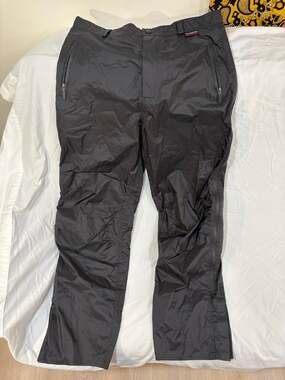 EUC Olympia Moto Sports Black Nylon Pants Womens Size 14
